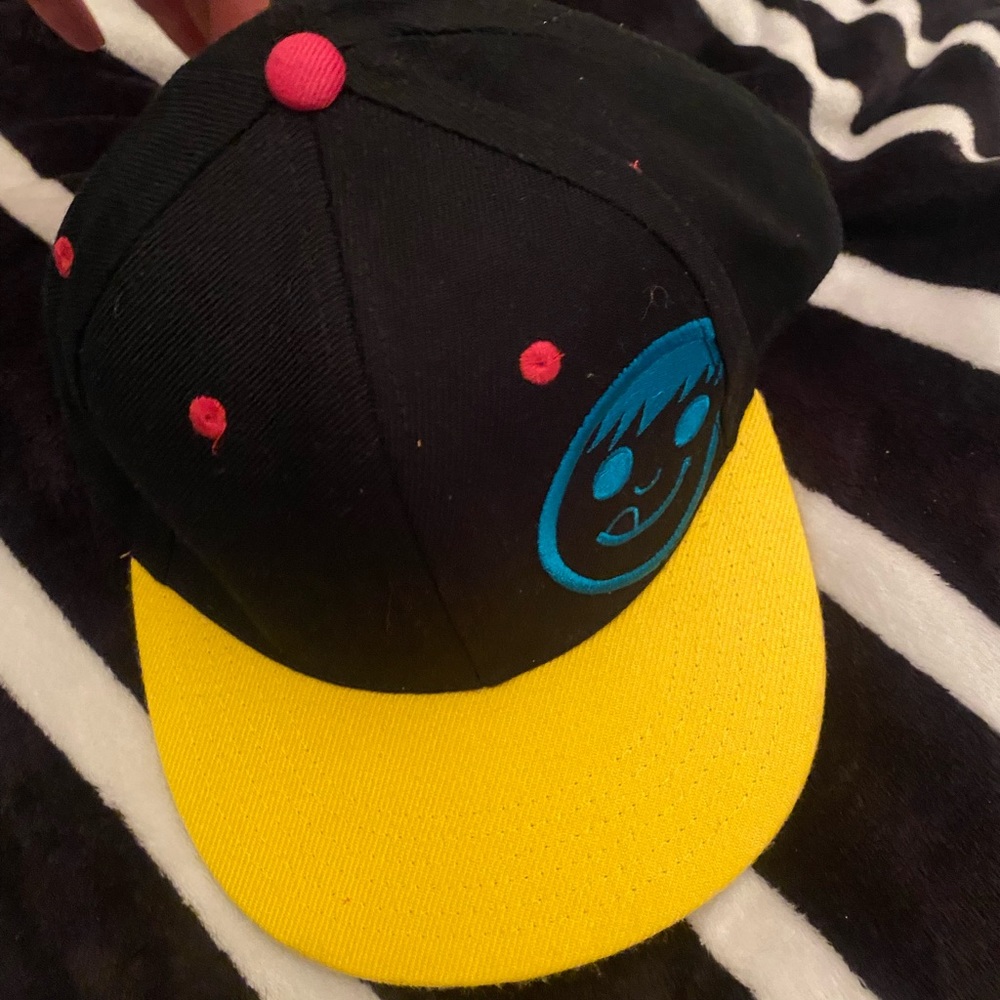 Neff brand multicolour hat link blue black yellow